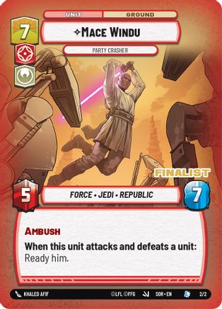 Mace Windu - Party Crasher (Finalist) (2/2) - Organized Play Promos