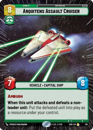 Arquitens Assault Cruiser (Hyperspace) (391) - Shadows of the Galaxy Foil