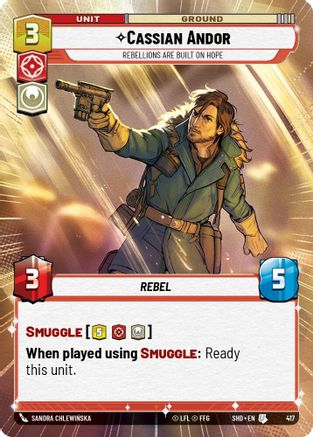 Cassian Andor - Rebellions Are Built On Hope (Hyperspace) (417) - Shadows of the Galaxy Foil