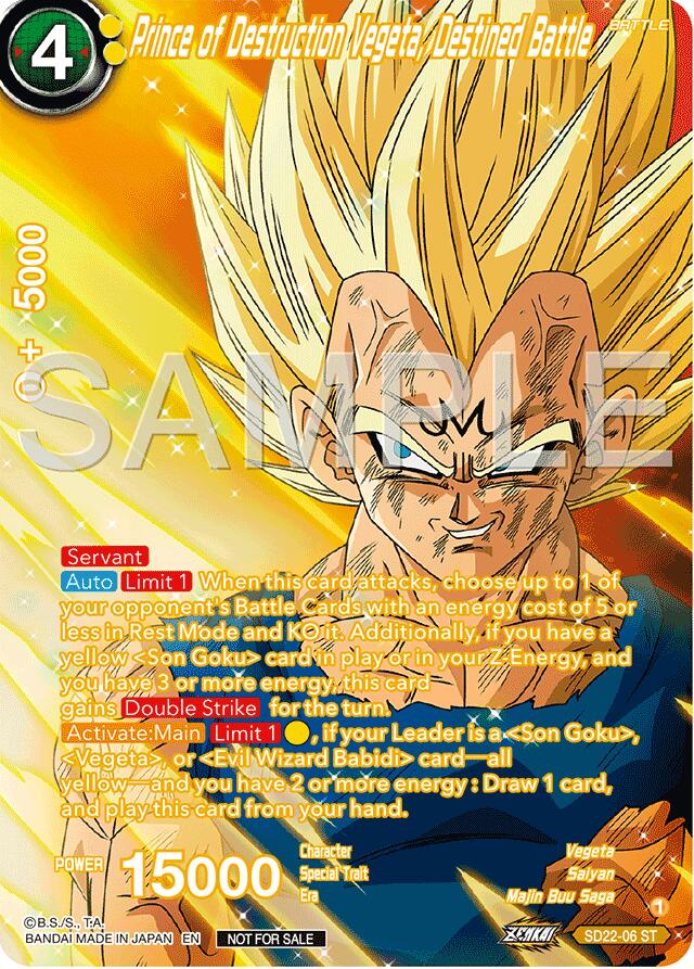 Prince of Destruction Vegeta, Destined Battle (Premium Alt-Art Card Set 2024 Vol.2)