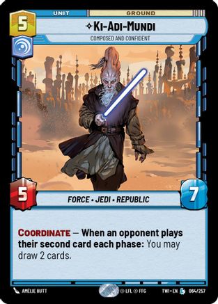 Ki-Adi-Mundi - Composed and Confident (064/257) - Twilight of the Republic Foil