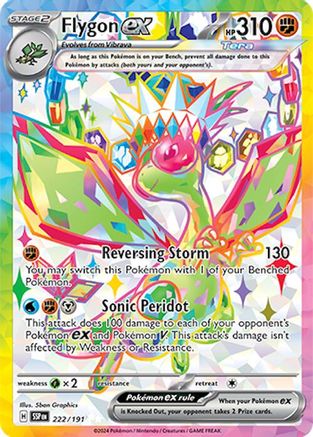 Flygon ex - 222/191 222 - SV08 Surging Sparks Holofoil
