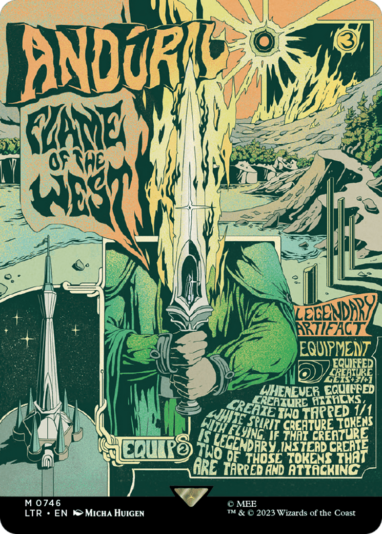 Anduril, Flame of the West (Borderless Poster) (LTR-746) - The Lord of the Rings: Tales of Middle-earth (Borderless)