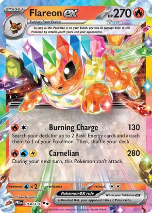 Flareon ex - 014/131 14 - SV Prismatic Evolutions Holofoil