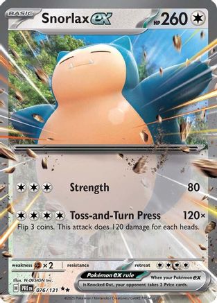 Snorlax ex 76 - SV Prismatic Evolutions Holofoil