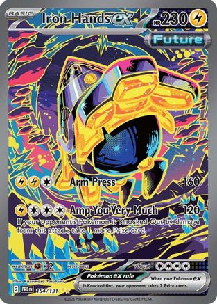 Iron Hands ex - 154/131 154 - SV Prismatic Evolutions Holofoil