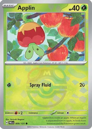 Applin (Master Ball Pattern) 9 - SV Prismatic Evolutions Holofoil