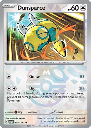 Dunsparce (Master Ball Pattern) 79 - SV Prismatic Evolutions Holofoil