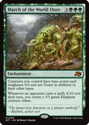 March of the World Ooze (PPDFT-169) - Promo Pack: Aetherdrift Foil