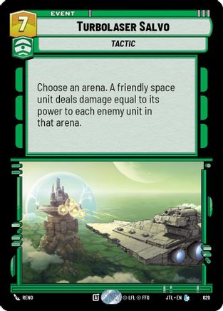 Turbolaser Salvo (Foil) (629) - Jump to Lightspeed Foil