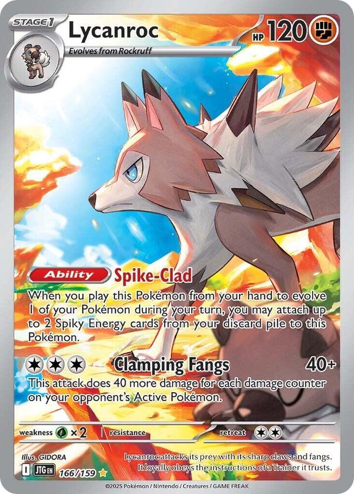 Lycanroc - 166/159 166 - SV09 Journey Together Holofoil