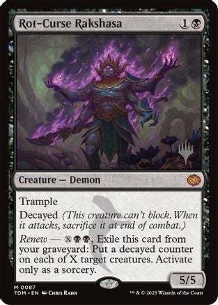 Rot-Curse Rakshasa (PPTDM-087) - Promo Pack: Tarkir: Dragonstorm