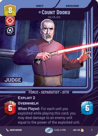 Count Dooku - Fallen Jedi (7) - Judge Promos Foil
