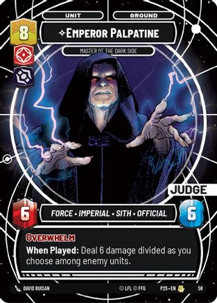 Emperor Palpatine - Master of the Dark Side (58) - Judge Promos Foil