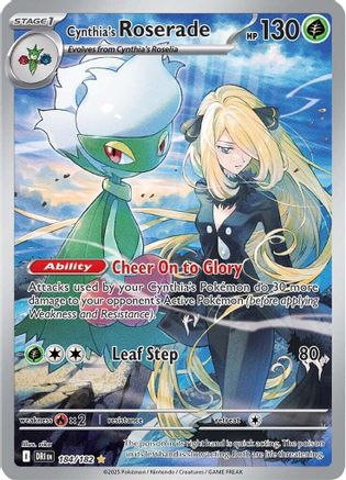 Cynthia's Roserade - 184/182 184 - SV10 Destined Rivals Holofoil