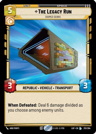 The Legacy Run - Doomed Debris (213/264) - Legends of the Force