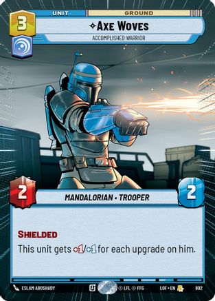Axe Woves - Accomplished Warrior (Hyperspace Foil) (802) - Legends of the Force Foil