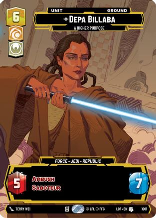 Depa Billaba - A Higher Purpose (Prestige) (1061) - Legends of the Force