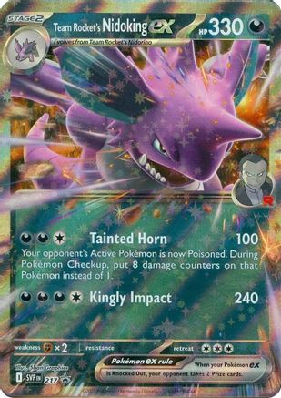 Team Rocket's Nidoking ex - 217 217 - SV Scarlet & Violet Promo Cards Holofoil
