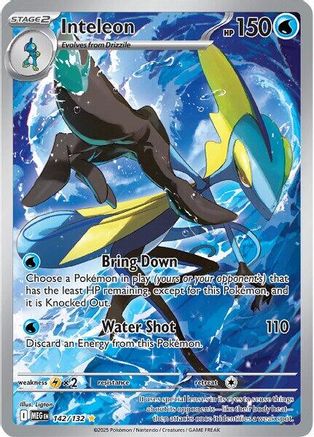 Inteleon - 142/132 142 - ME01 Mega Evolution Holofoil