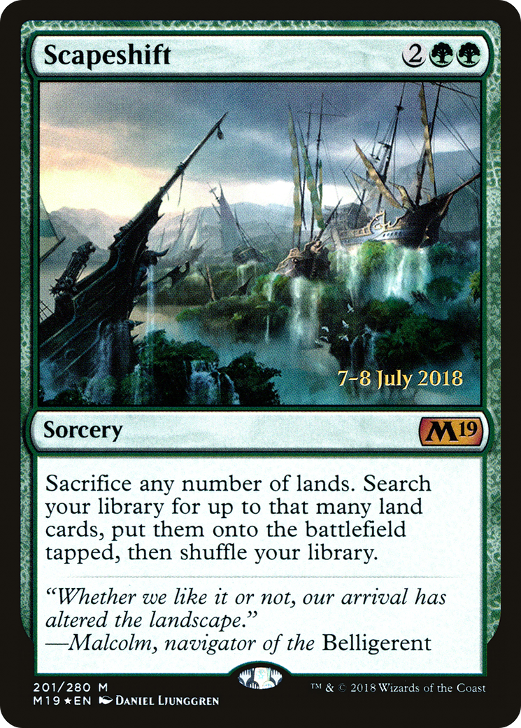 Scapeshift (PRE-201) - Core Set 2019 Promos Foil