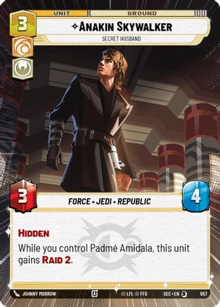 Anakin Skywalker - Secret Husband (Hyperspace Foil) (957) - Secrets of Power Foil
