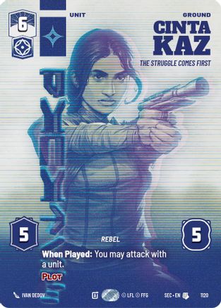 Cinta Kaz - The Struggle Comes First (Prestige Foil) (1120) - Secrets of Power Foil