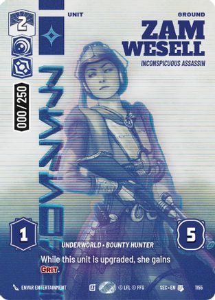 Zam Wesell - Inconspicuous Assassin (Serialized) (1155) - Secrets of Power Foil