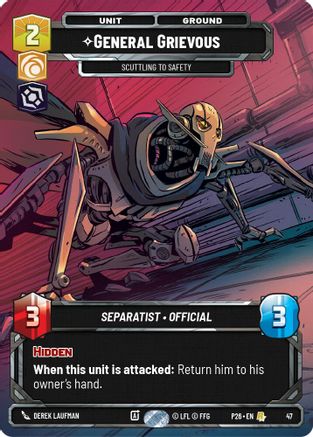 General Grievous - Scuttling to Safety (47) (47) - Sector and Regional Promos Season 1 Foil