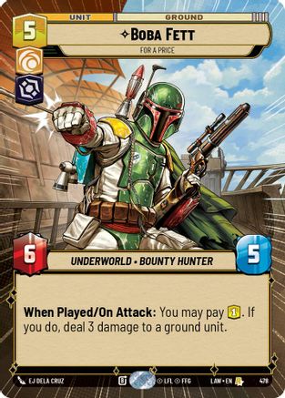 Boba Fett - For a Price (Hyperspace) (478) - A Lawless Time