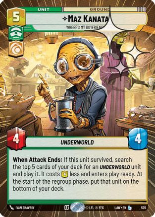 Maz Kanata - Where's My Boyfriend? (Hyperspace Foil) (576) - A Lawless Time Foil