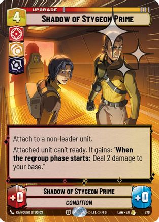 Shadow of Stygeon Prime (Hyperspace Foil) (579) - A Lawless Time Foil