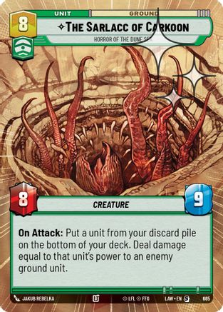 The Sarlacc of Carkoon - Horror of the Dune Sea (Hyperspace Foil) (665) - A Lawless Time Foil