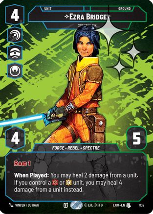 Ezra Bridger - Spectre Six (Prestige Foil) (832) - A Lawless Time Foil
