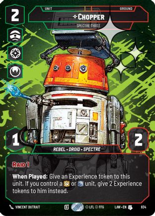 Chopper - Spectre Three (Prestige Foil) (834) - A Lawless Time Foil