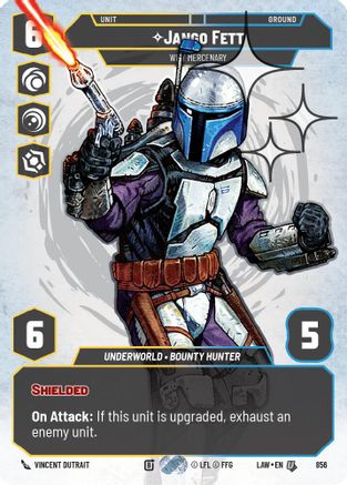 Jango Fett - Wily Mercenary (Prestige Foil) (856) - A Lawless Time Foil