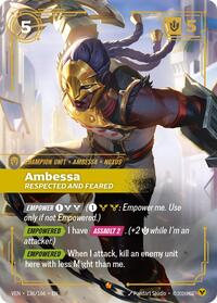 Ambessa, Respected and Feared
