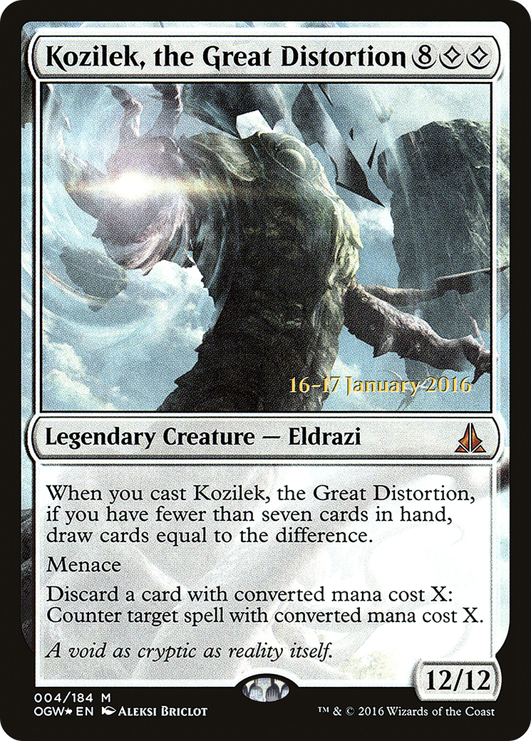 Kozilek, the Great Distortion (PRE-004) - Oath of the Gatewatch Promos Foil