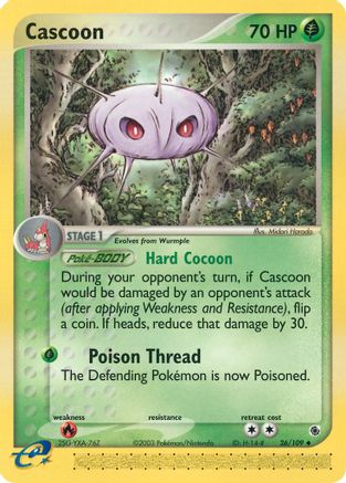 Cascoon 26/109 - Ruby and Sapphire Reverse Holofoil