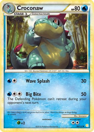Croconaw 38/123 - HeartGold SoulSilver