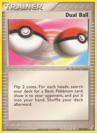 Dual Ball 78/100 - Crystal Guardians Reverse Holofoil
