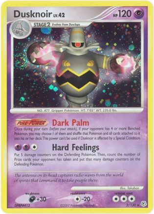 Dusknoir 2/130 - Diamond and Pearl Holofoil