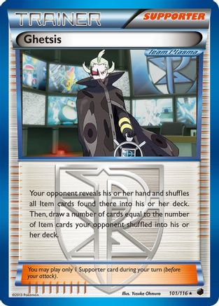 Ghetsis (Team Plasma) 101/116 - Plasma Freeze Holofoil