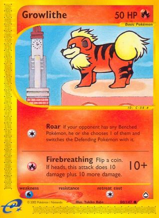 Growlithe (80) 80/147 - Aquapolis