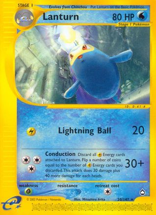 Lanturn (20) 20/147 - Aquapolis Reverse Holofoil