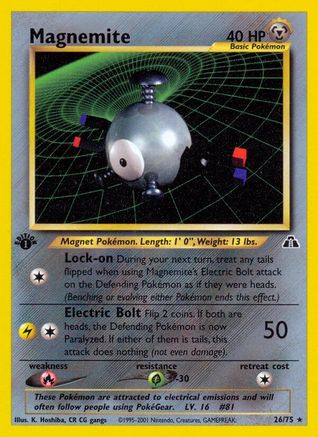Magnemite (26) 26/75 - Neo Discovery 1st Edition
