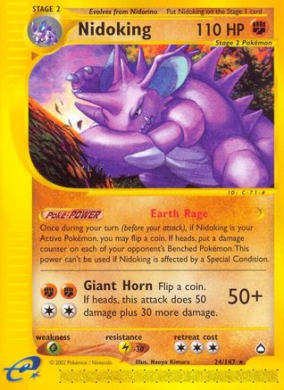 Nidoking (24) 24/147 - Aquapolis
