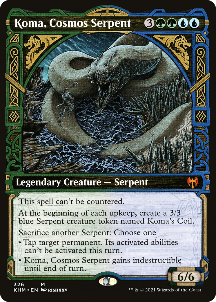 Koma, Cosmos Serpent (Showcase) (KHM-326) - Kaldheim: (Showcase)