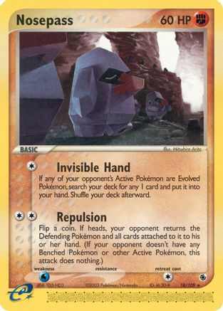 Nosepass 18/109 - Ruby and Sapphire