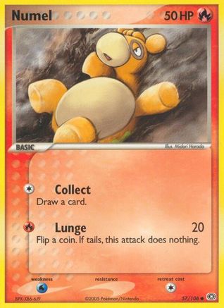 Numel - 057/106 57/106 - Emerald Reverse Holofoil